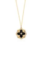 Gabi Rielle 22k Goldplated & White Crystal Pendant Necklace