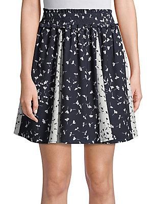 French Connection Floral Komo Drape Skirt