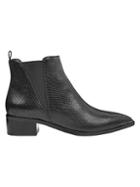 Marc Fisher Ltd Yale Snakeskin-embossed Leather Chelsea Boots
