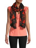 Givenchy Floral-print Wool & Silk Blend Scarf