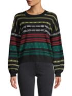 525 America Multicolored Pattern Sweater