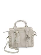 Alexander Mcqueen Studded Leather Crossbody Tote