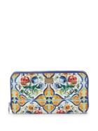 Dolce & Gabbana Sicily Zip-around Leather Wallet