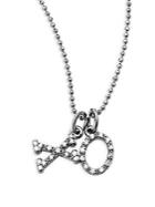 Kc Designs 14k White Gold & Diamond Xo Necklace