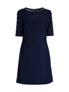 Adrianna Papell Pintucked A-line Dress