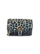 Valentino By Mario Valentino Antoinete Animalier Embossed Leather Shoulder Bag