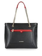 Love Moschino Chain Faux Leather Tote
