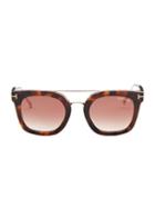 Tom Ford Eyewear Alex 51mm Mirrored Square Sunglasses