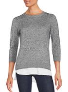 Calvin Klein Double-layered Woven Sweater