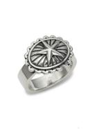 King Baby Studio Sterling Silver Star Concho Ring