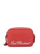 Love Moschino Crosshatch Logo Plaque Crossbody Bag