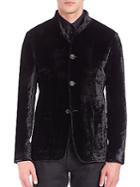 Giorgio Armani Guru Velvet Jersey Jacket