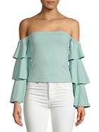 Susana Monaco Off-the-shoulder Layered Top