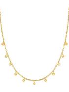 Saks Fifth Avenue 14k Yellow Gold Textured Disc Necklace