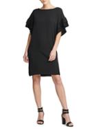Donna Karan Pleated Sleeve Shift Dress