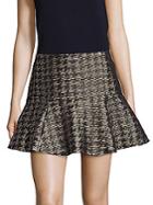 Parker Metallic Fit-&-flare Skirt
