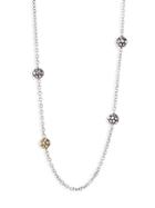 John Hardy Dot 18k Yellow Gold & Sterling Silver Station Necklace