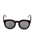 Saint Laurent 47mm Heart-print Pantos Sunglasses
