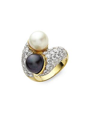 Estate Jewelry Collection By Pass 9mm Pearl