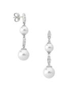 Majorica Exquisite Faux-pearl Tiered Drop Earrings
