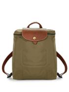 Longchamp Leather-trimmed Zip-around Backpack