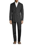 Armani Collezioni Classic-fit Double-breasted Wool Suit