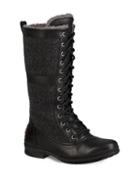 Ugg Australia Elvia Leather & Shearlingtall Boots