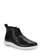 Cole Haan Logo Leather Ankle Boots