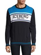 Iceberg Logo Colorblock Sweater