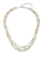 Gurhan 24kt Gold Vermeil And Sterling Silver Wheat Necklace