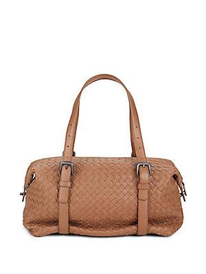 Bottega Veneta Leather Travel Handbag
