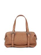Bottega Veneta Leather Travel Handbag