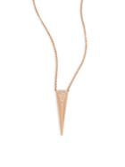 Ef Collection 14k Yellow Gold & Diamond Spiked Pendant Necklace