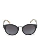 Burberry 50mm Rounded Cat Eye Sunglasses
