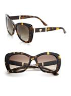 Versace 54mm Acetate & Metal Butterfly Sunglasses