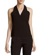 Carven Solid Open-back Top