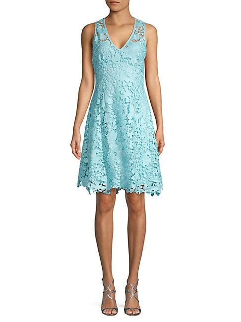 Nanette Lepore Butterfly Lace Fit-&-flare Dress