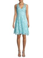 Nanette Lepore Butterfly Lace Fit-&-flare Dress