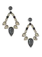 Ippolita Sterling Silver Rock Candy&reg; Large Multi-stone Open Teardrop Earrings