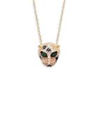 Gabi Rielle 22k Goldplated & Crystal Panther Pendant Necklace