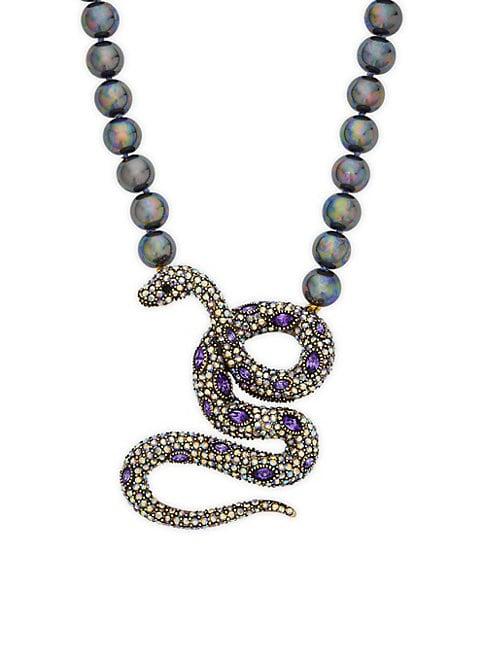 Heidi Daus Snake Pendant Necklace
