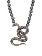 Heidi Daus Snake Pendant Necklace