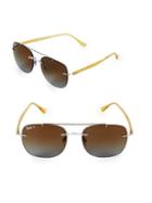 Ray-ban 55mm Polarized Liteforce Square Sunglasses