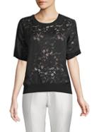 Valentino Floral Lace Tee