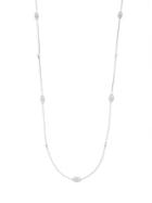 Freida Rothman Love Knot Crystal Sterling Silver Necklace