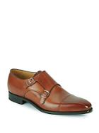 Carlos Santos For Saks Fifth Avenue Leather Monk Strap Shoes
