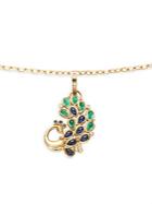Temple St. Clair 18k Yellow Gold Peacock Pendant