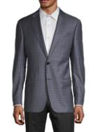 Armani Collezioni Standard-fit Virgin Wool Check Suit Jacket