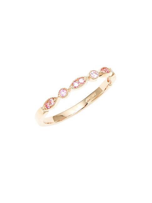 Danni 14k Gold Pink Sapphire Ring