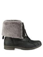 Ugg Australia Arquette Piedmont Fur-trimmed Leather Boots